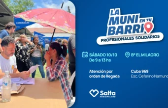 «La Muni en tu Barrio» este sábado en zona Este acerca servicios, trámites y asesoramiento a vecinos. VIDEO/FOTOS