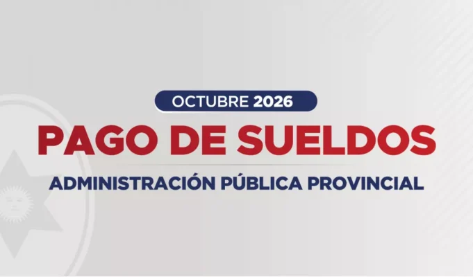 Administración Pública Provincial : el sábado 31 de octubre se pagarán los sueldos y la Compensación Transitoria