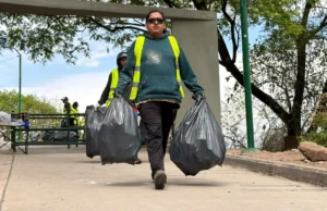 Se realizó una nueva limpieza en el cerro San Bernardo. VIDEO/FOTOS